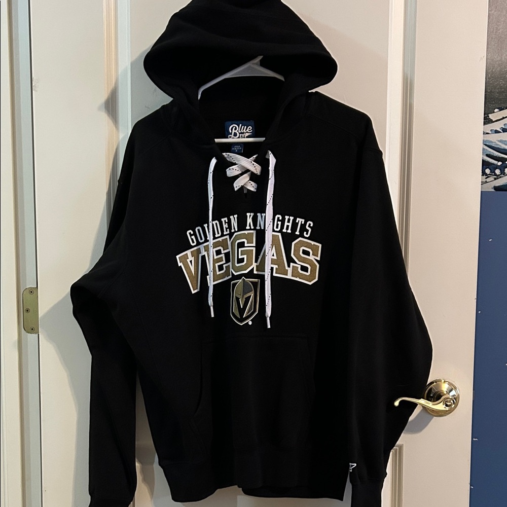 Blue 84 Black Vegas Knights Hoodie